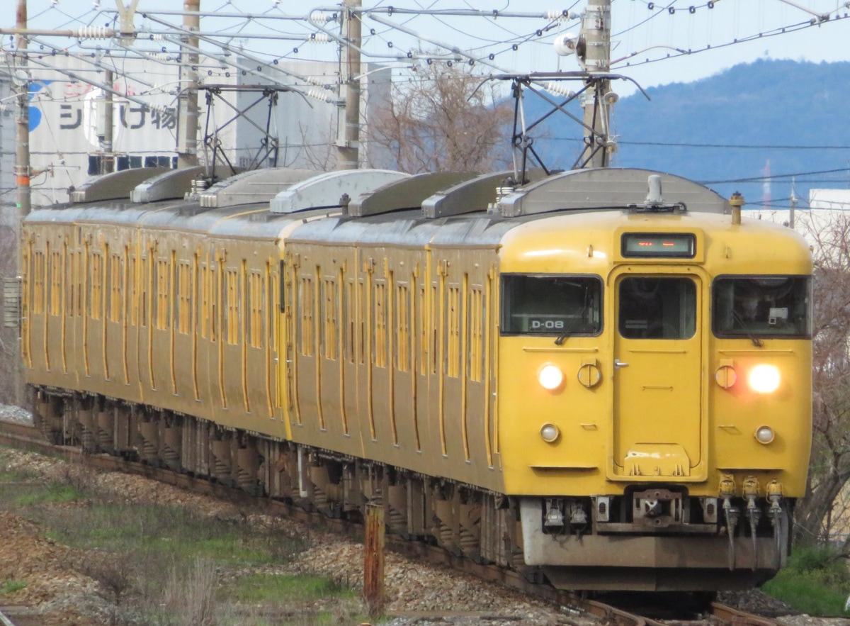 JR西日本 岡山電車区 115系 オカD-08編成