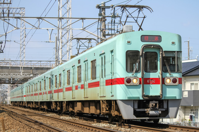 筑紫車両基地6000形6702Fを大橋～井尻間で撮影した写真