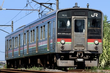 JR四国7200系R08編成を多度津～讃岐塩屋間で撮影した画像