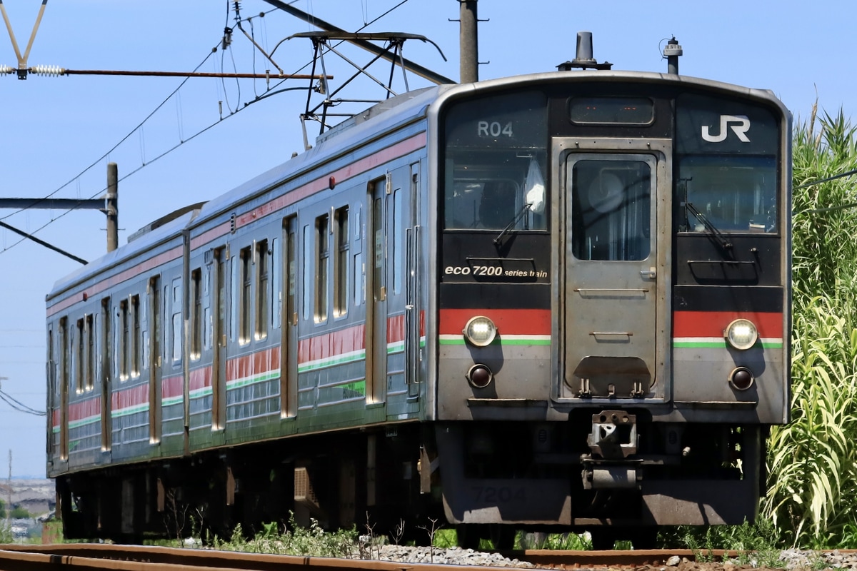 JR四国 高松運転所 7200系 R04編成