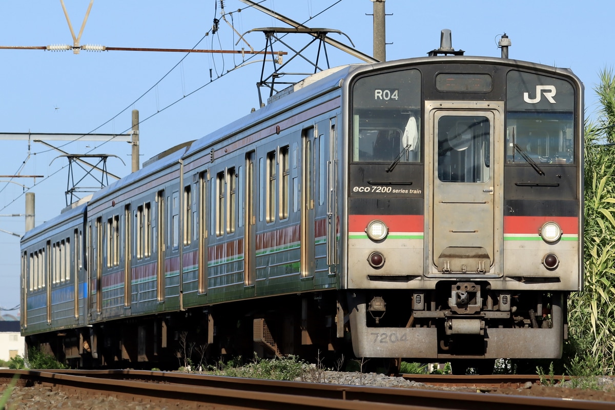 JR四国 高松運転所 7200系 R04編成