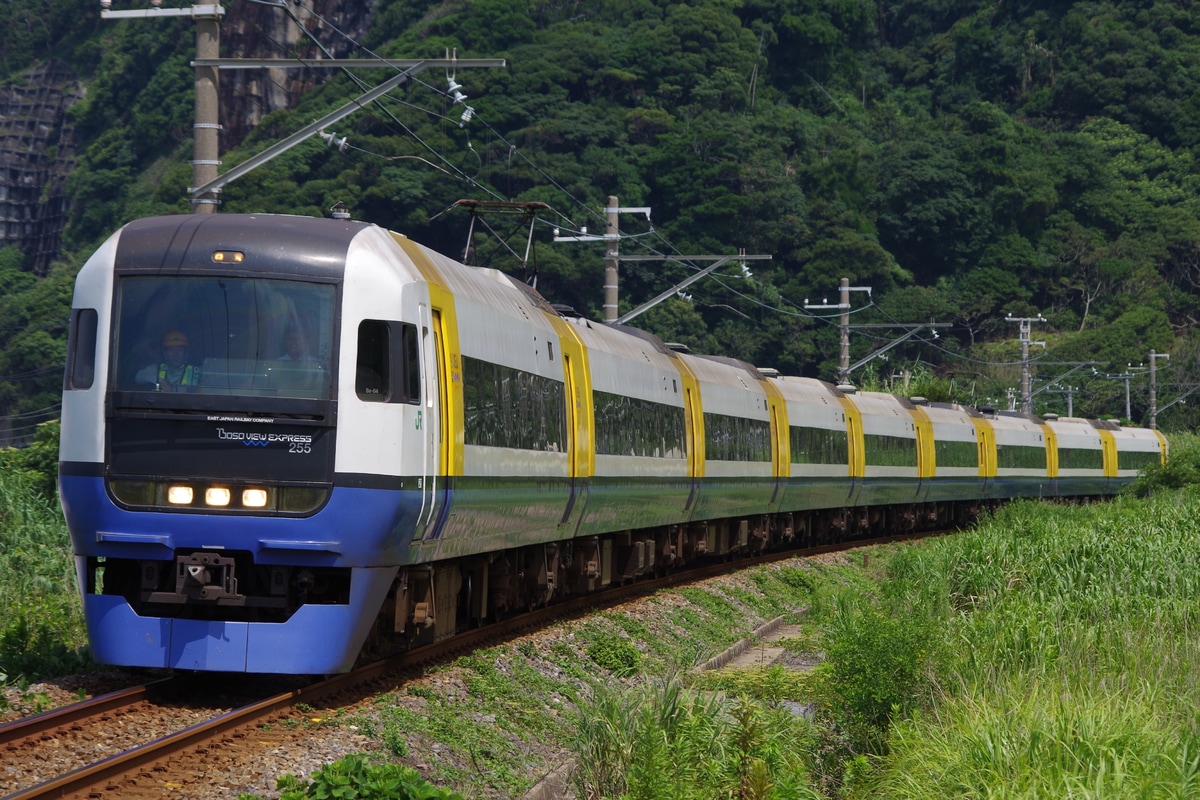 JR東日本 幕張車両センター本区 255系 マリBe-04編成