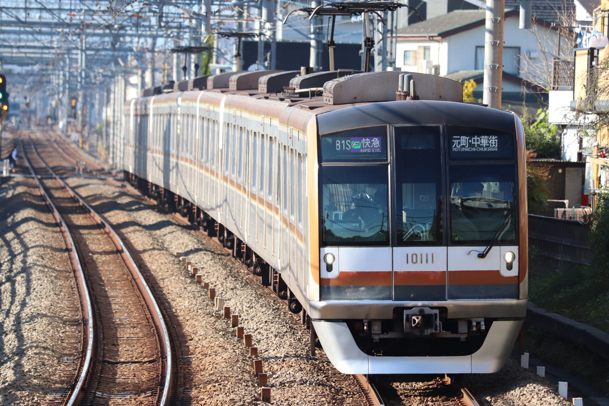 東京メトロ 和光検車区 10000系 10111F