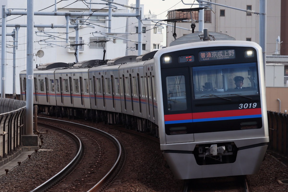 京成電鉄 宗吾車両基地 3000形 3019F