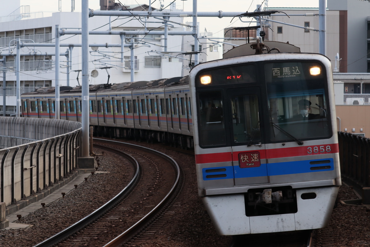 京成電鉄 宗吾車両基地 3700形 3558F