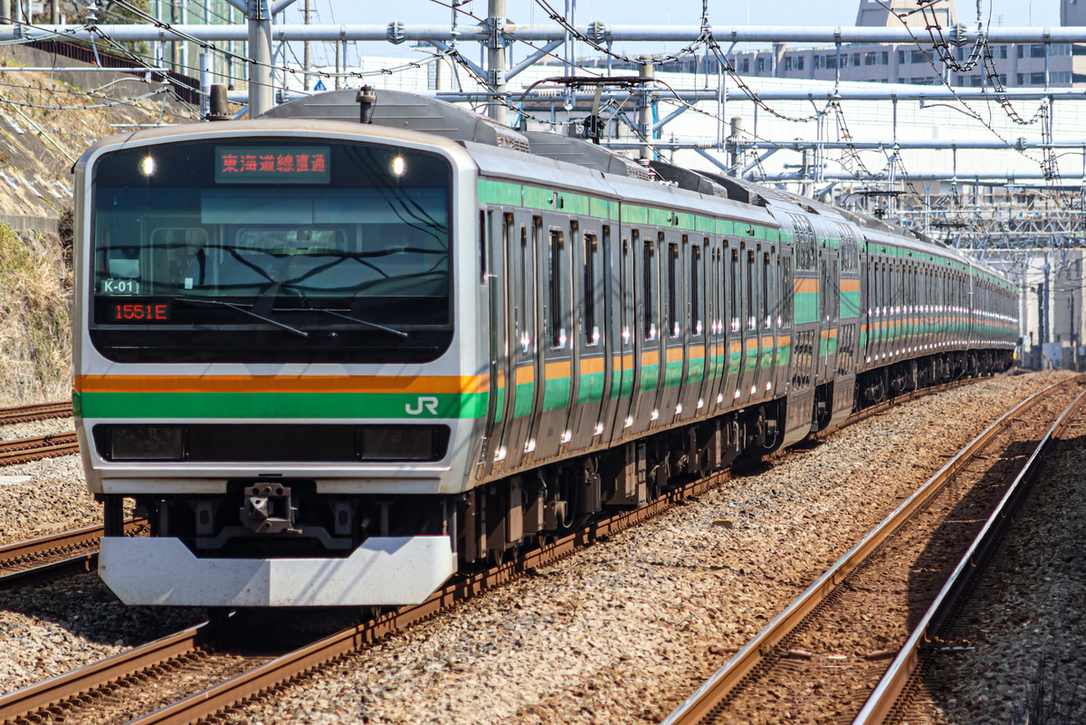 JR東日本 国府津車両センター E231系 コツK-01編成