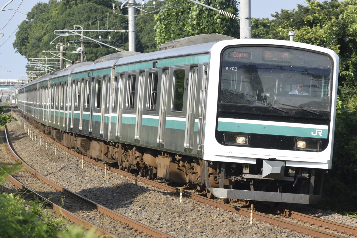 JR東日本 勝田車両センター E501系 カツK703編成