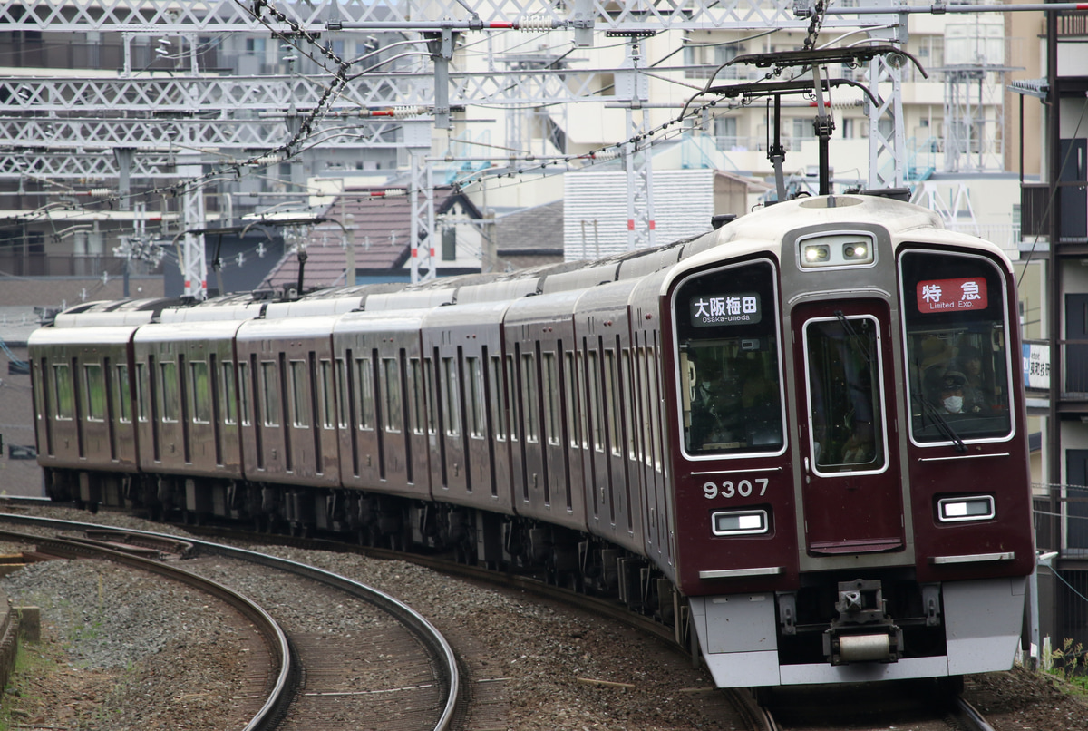 阪急電鉄 正雀車庫 9300系 9307F