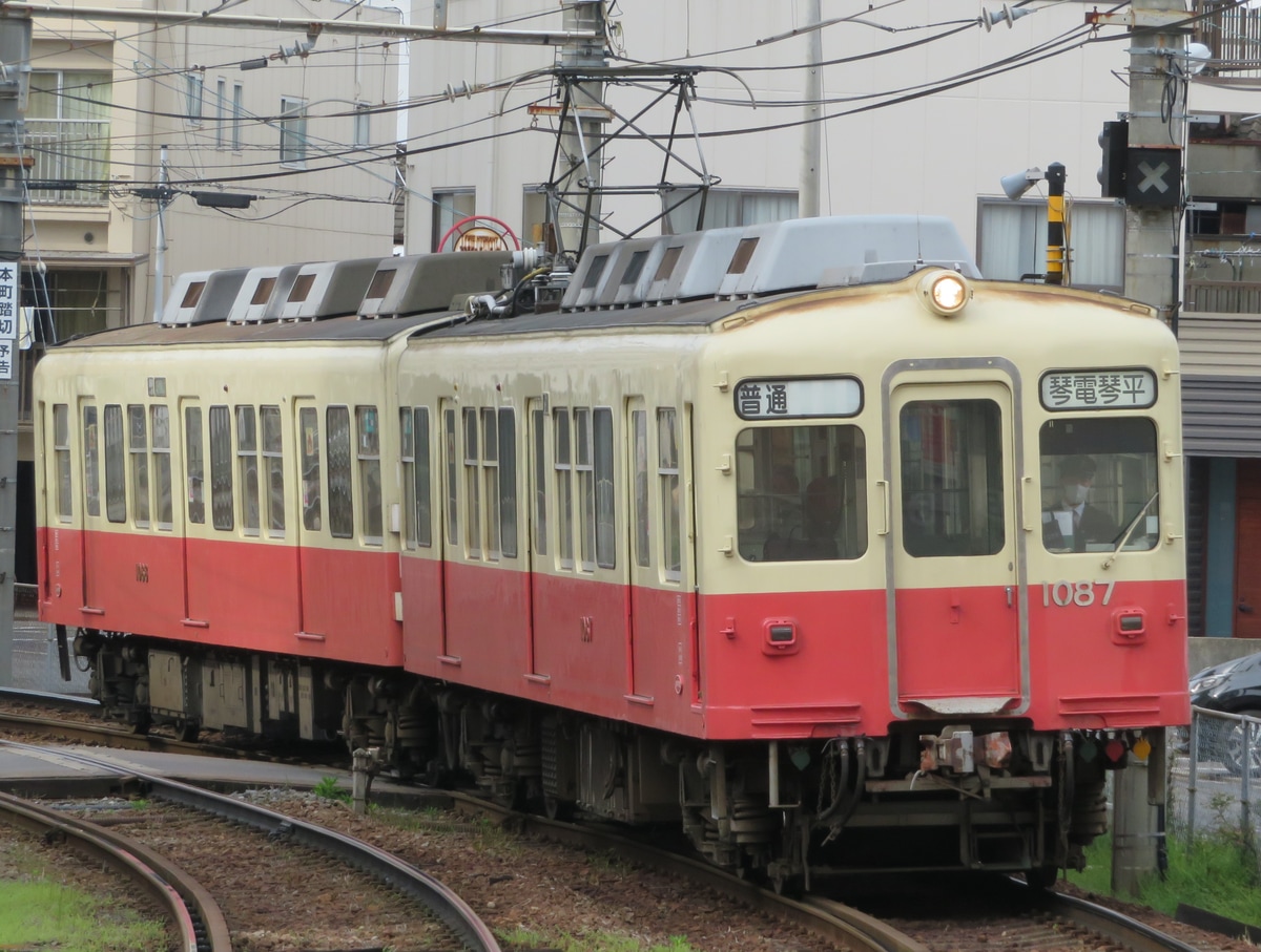 高松琴平電気鉄道 仏生山検査場 1080形 1087編成