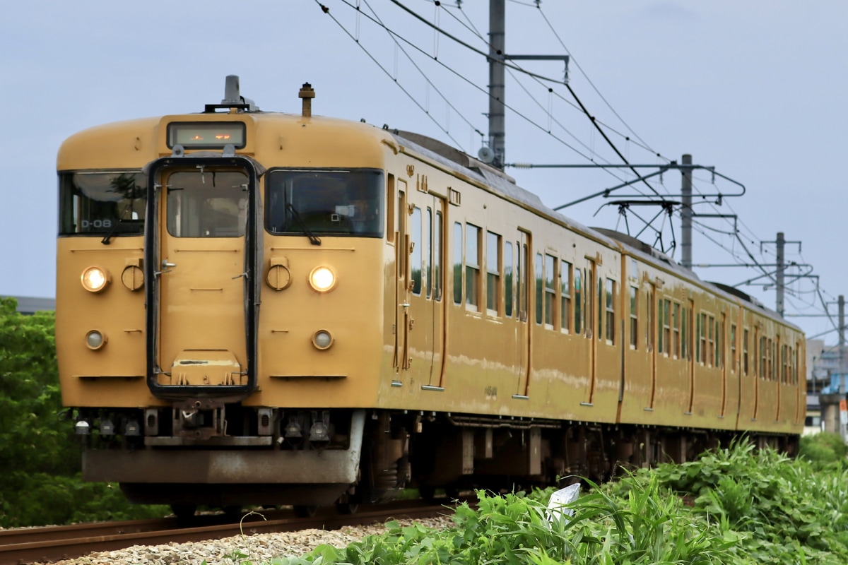 JR西日本 下関総合車両所岡山電車支所 115系 D-08編成