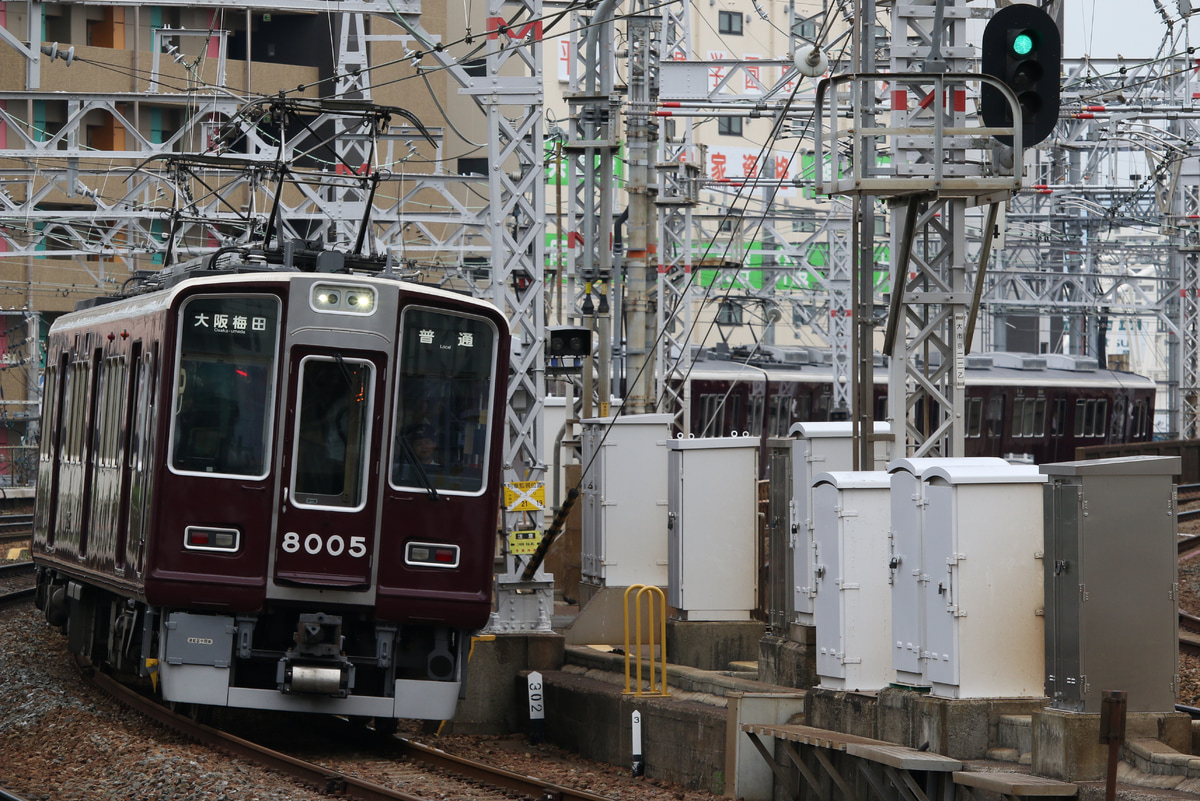 阪急電鉄 平井車庫 8000系 8005F