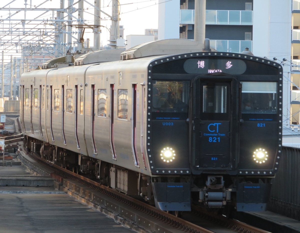 JR九州 熊本鉄道事業部熊本車両センター 821系 UT003編成