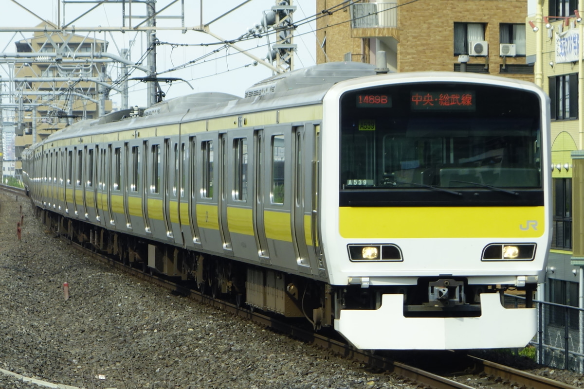 JR東日本 三鷹車両センター E231系500番台 A539編成