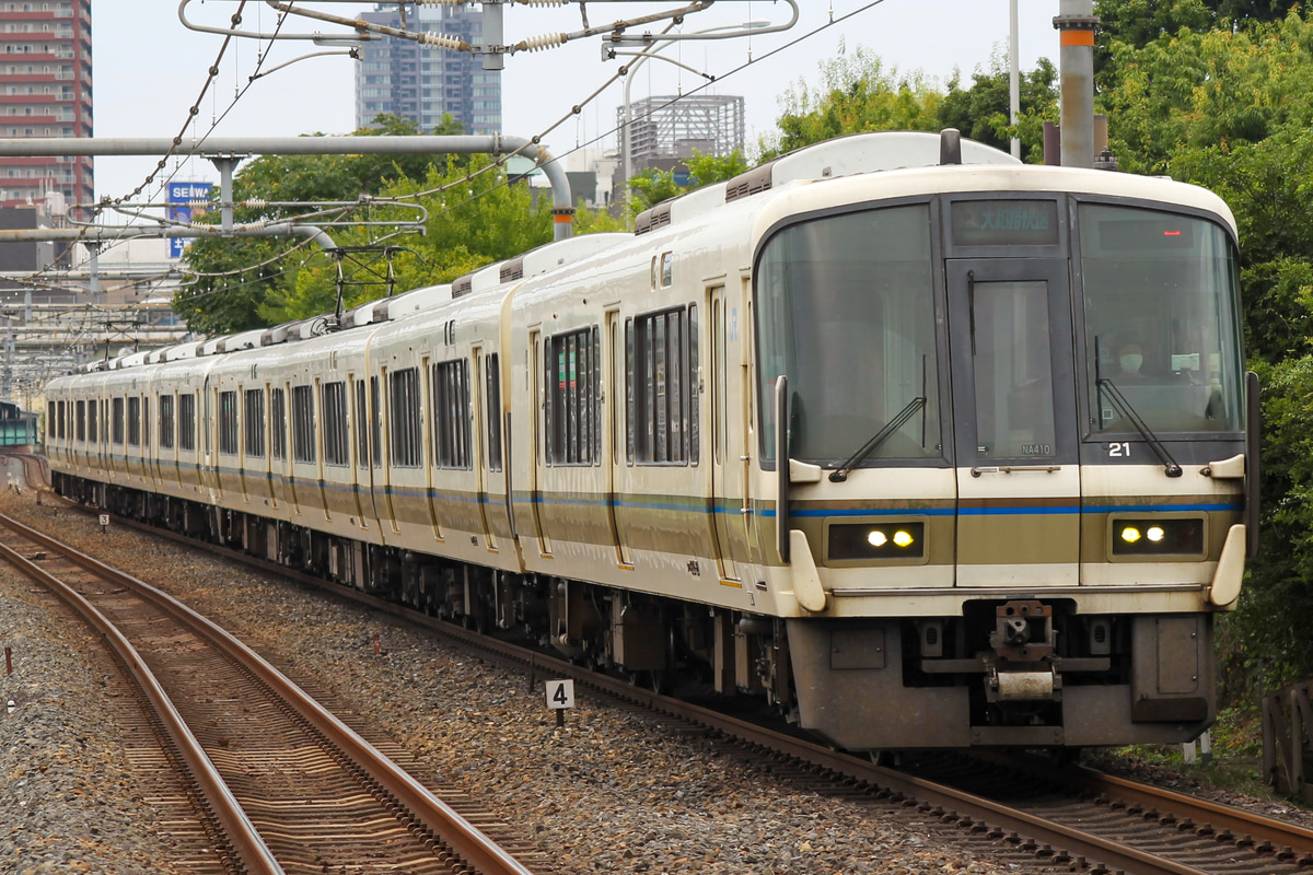 JR西日本 吹田総合車両所奈良支所 221系 NA410編成