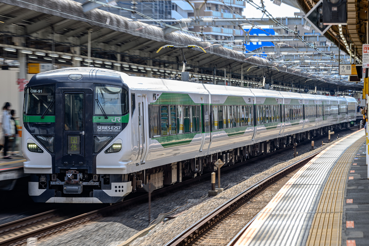 JR東日本 大宮総合車両センター東大宮センター E257系 オオOM-91編成