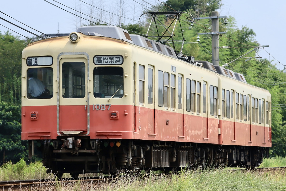高松琴平電気鉄道 仏生山工場 1080形 1087編成