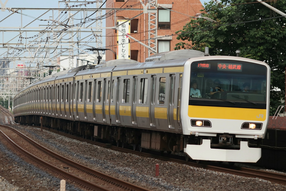 JR東日本 三鷹車両センター E231系 ミツA542編成