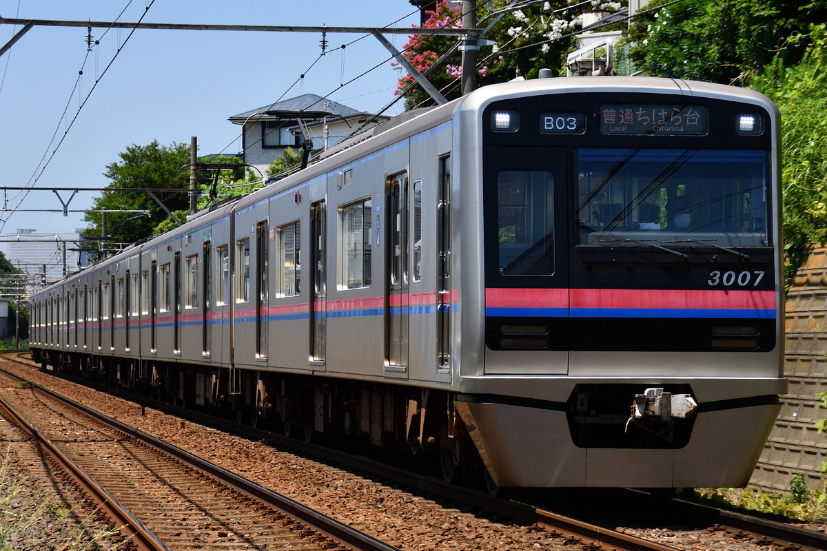 京成電鉄 宗吾車両基地 3000形 3007F