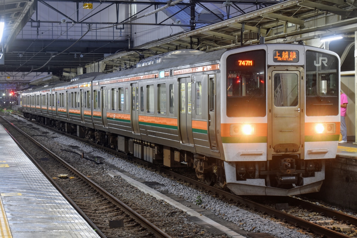 JR東日本 高崎車両センター 211系 タカA59編成