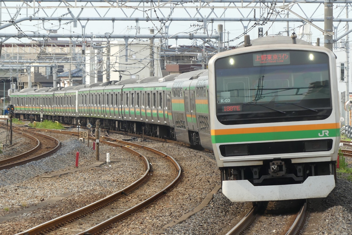 JR東日本 国府津車両センター E231系 コツK-03編成