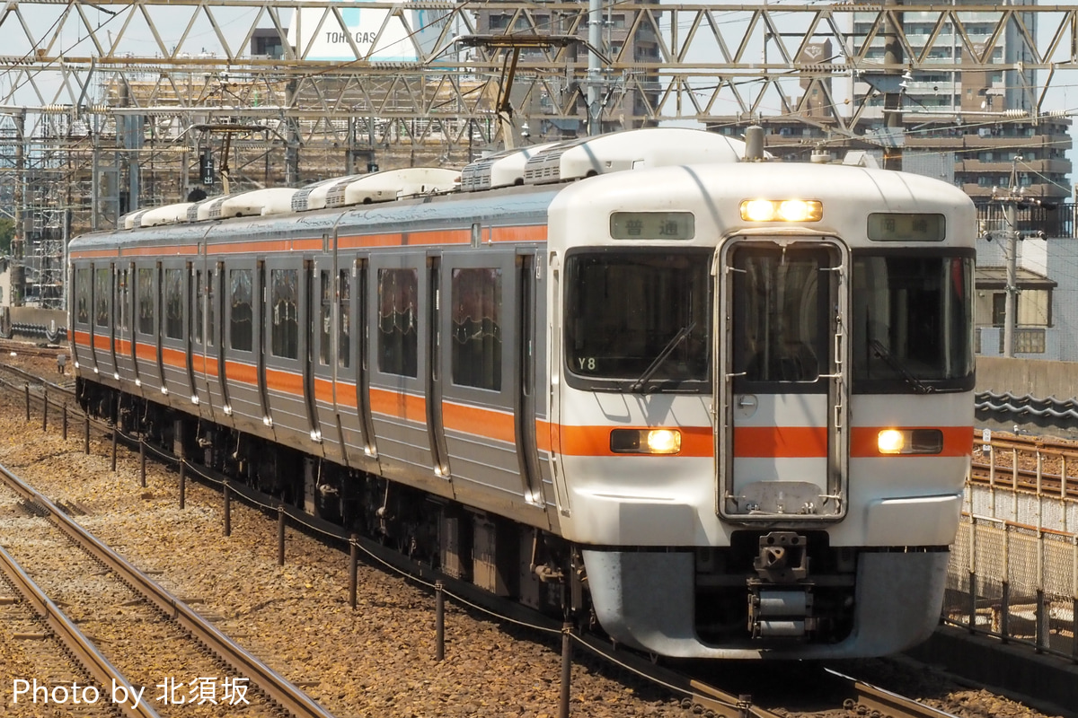 JR東海 大垣車両区 313系 Y8編成