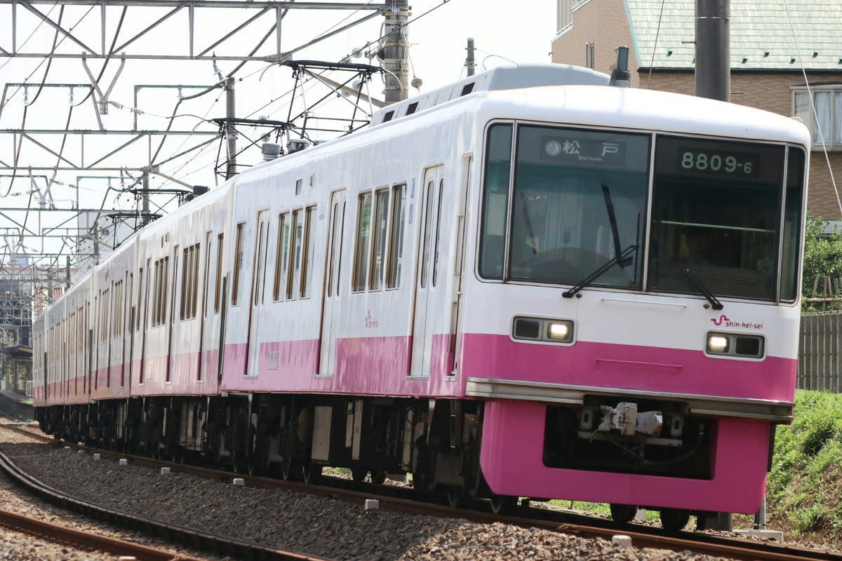 新京成電鉄 くぬぎ山車両基地 8800形 8809F