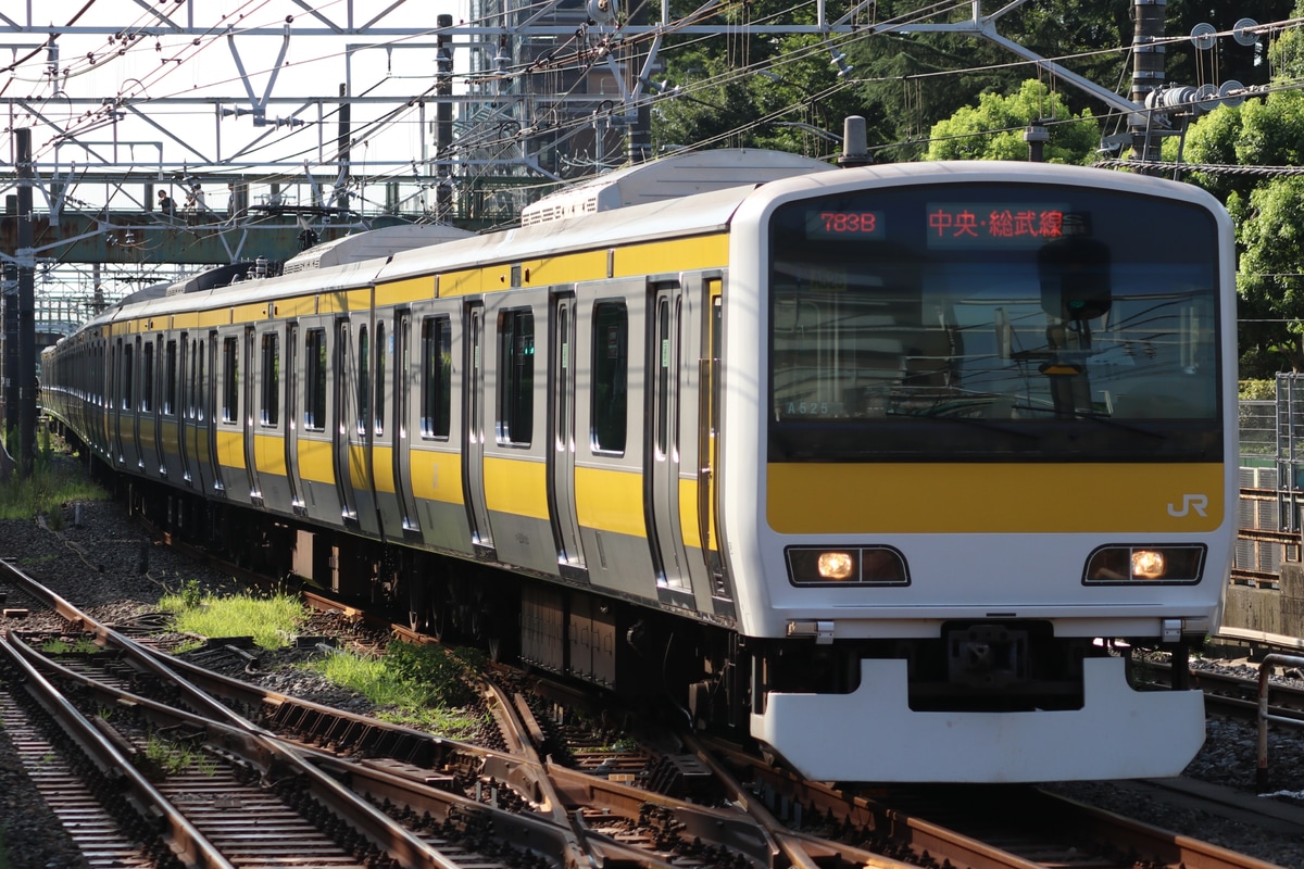JR東日本 三鷹車両センター E231系 ミツA525編成