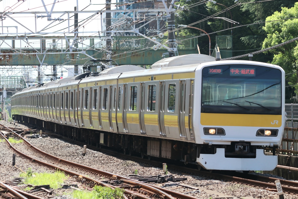 JR東日本 三鷹車両センター E231系 ミツA510編成