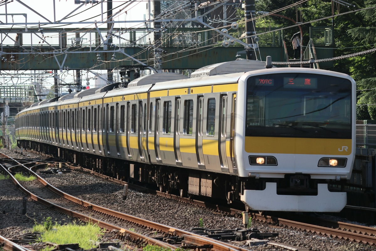 JR東日本 三鷹車両センター E231系 ミツA529編成