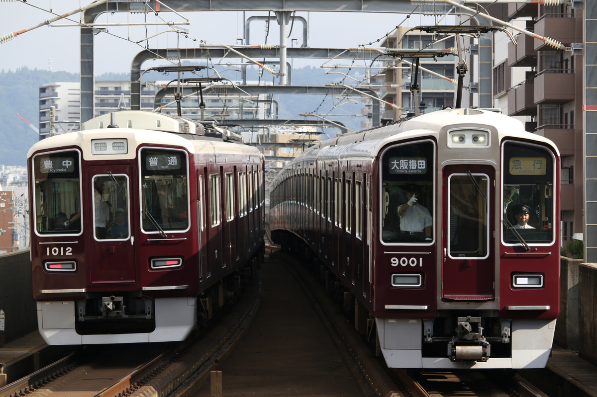 阪急電鉄 平井車庫 9000系 9001F