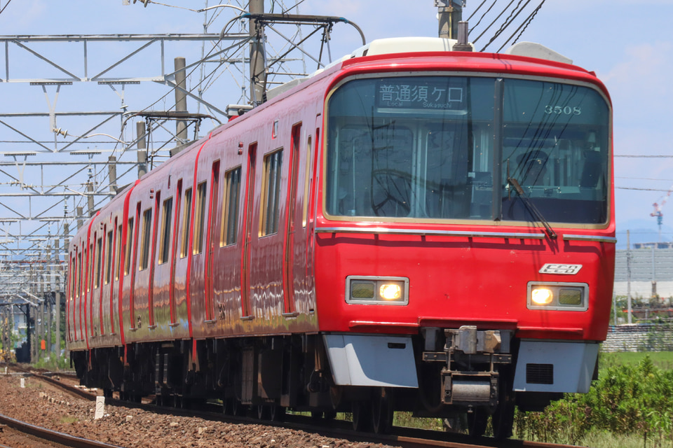 名鉄3500系3508F<br class="br-sp" />(3508編成)の写真