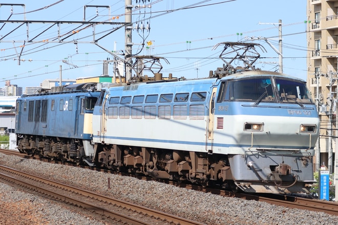 吹田機関区EF66形EF66-127を南草津駅で撮影した写真