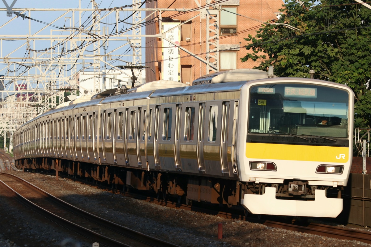 JR東日本 三鷹車両センター E231系 ミツA551編成