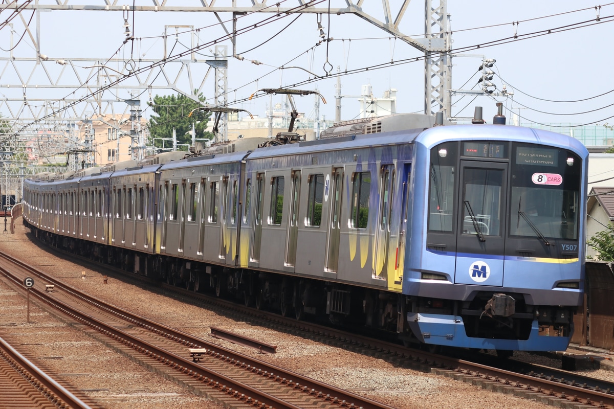 横浜高速鉄道 元住吉検車区 Y500系 Y517F