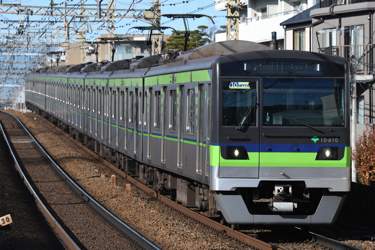 東京都交通局 大島車両検修場 10-300形 10-610F