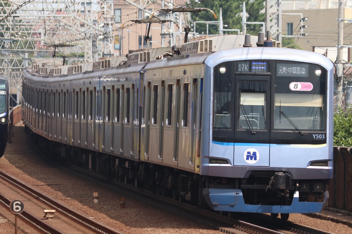 横浜高速鉄道 元住吉検車区 Y500系 Y513F