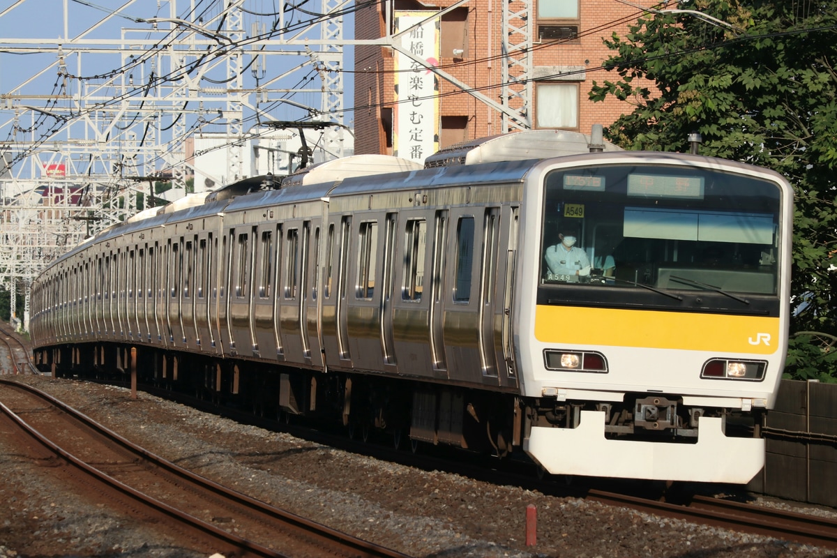 JR東日本 三鷹車両センター E231系 ミツA549編成