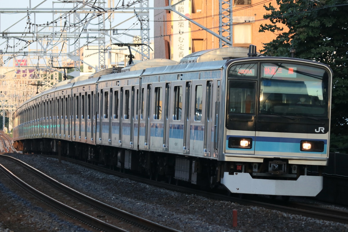 JR東日本 三鷹車両センター E231系 ミツK7編成