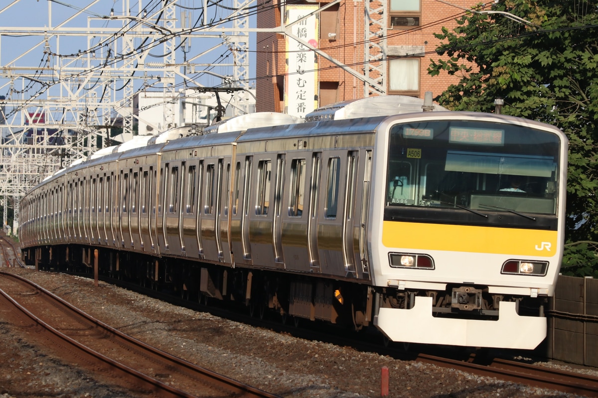 JR東日本 三鷹車両センター E231系 ミツA506編成