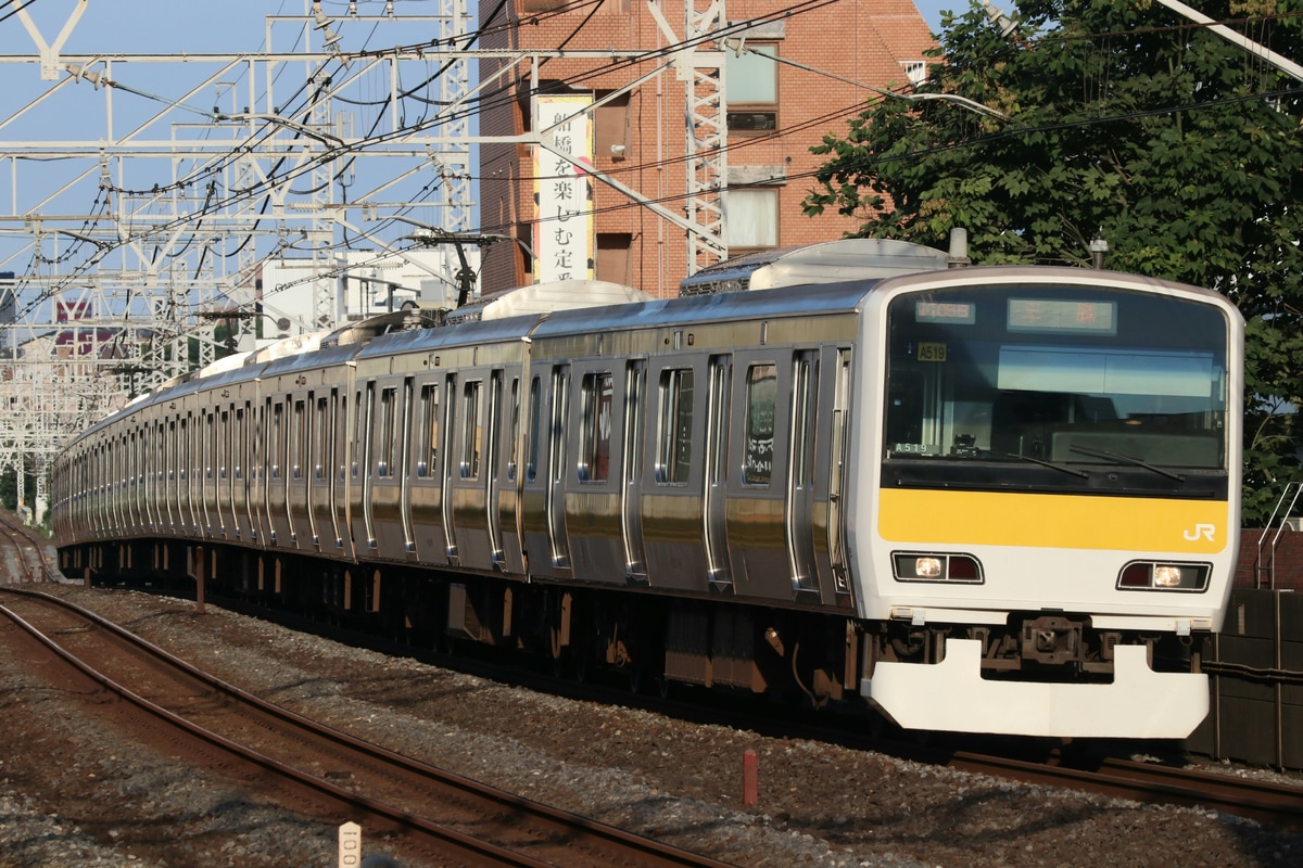 JR東日本 三鷹車両センター E231系 ミツA519編成