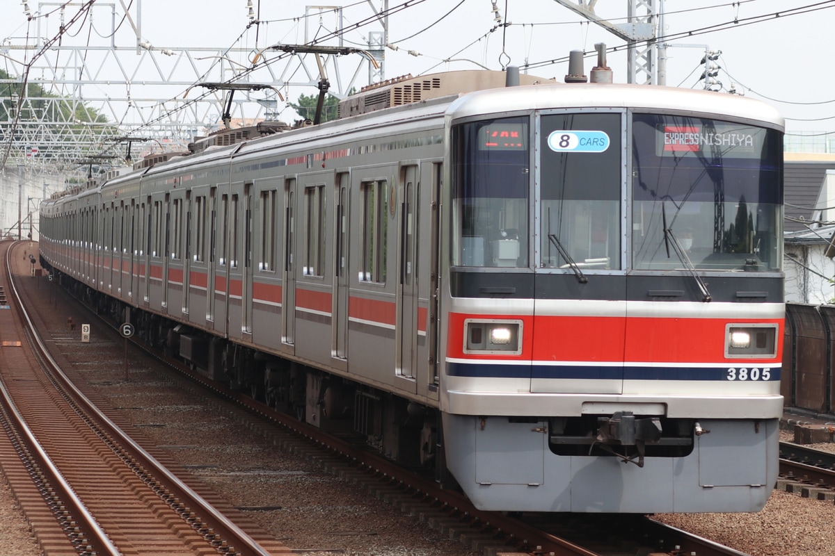 東急電鉄 元住吉検車区 3000系 3105F