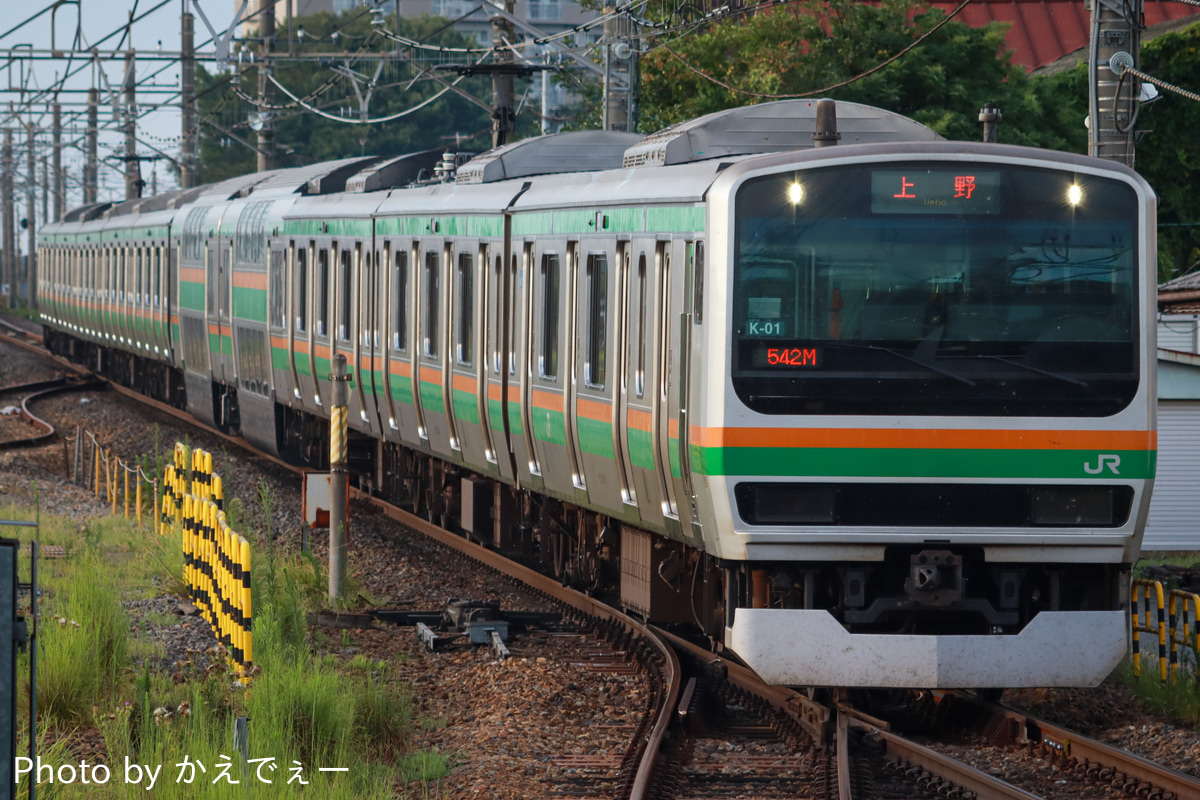 JR東日本 国府津車両センター E231系 コツK-01編成