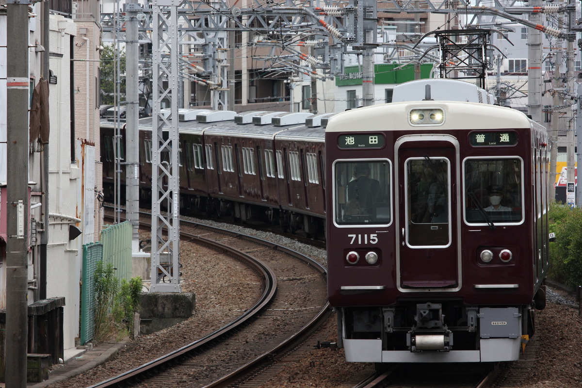 阪急電鉄 平井車庫 7000系 7015F