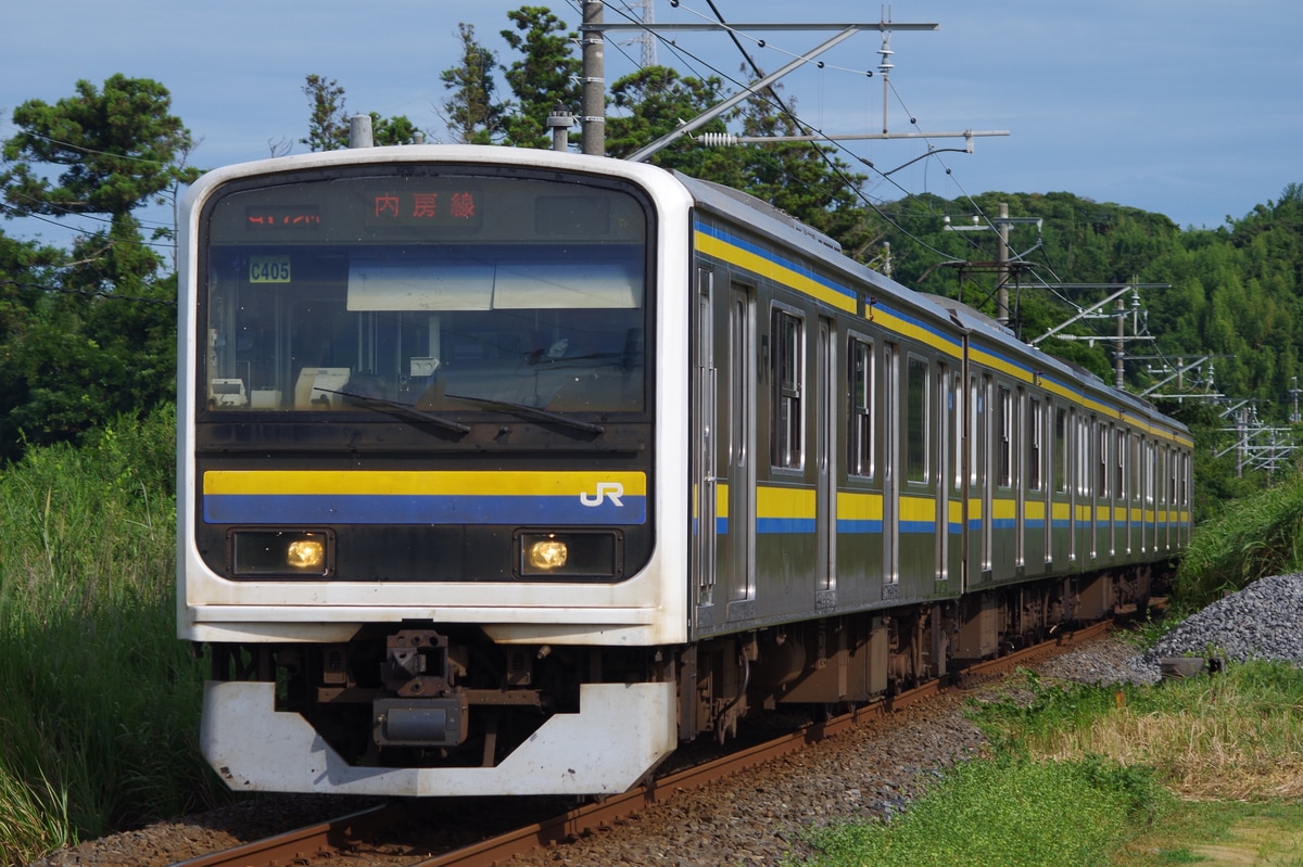 JR東日本 幕張車両センター本区 209系 マリC405編成