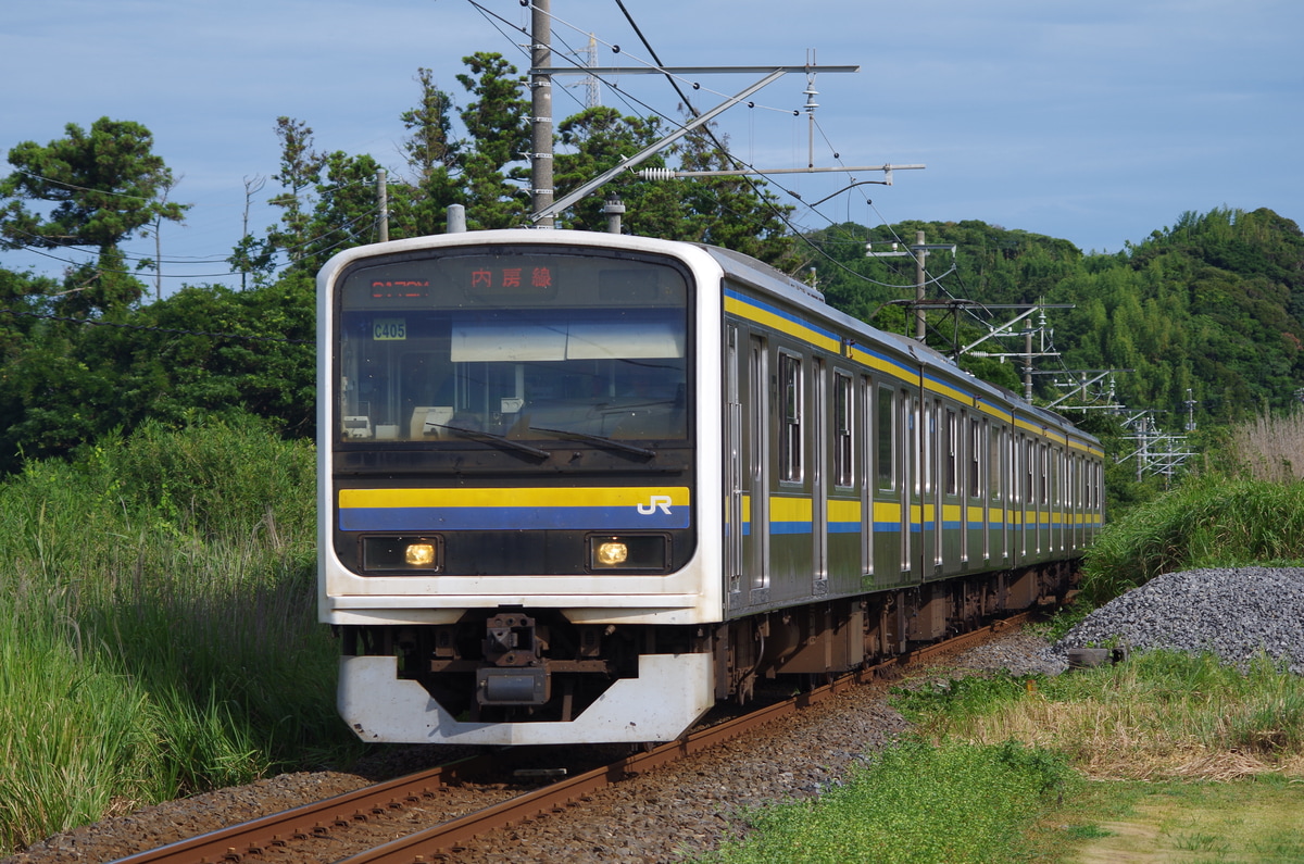 JR東日本 幕張車両センター本区 209系 マリC405編成