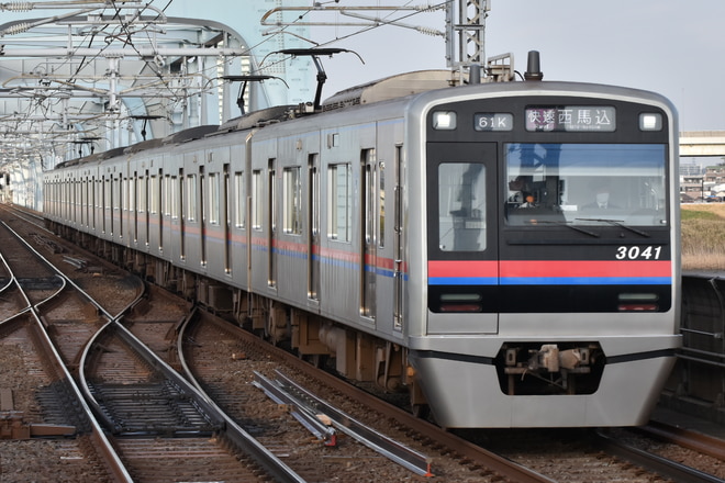 宗吾車両基地3000形3041Fを八広駅で撮影した写真