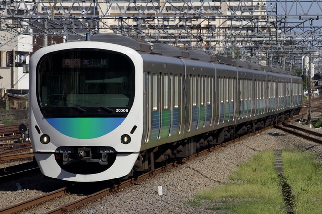 玉川上水車両管理所30000系30106Fを新所沢駅で撮影した写真