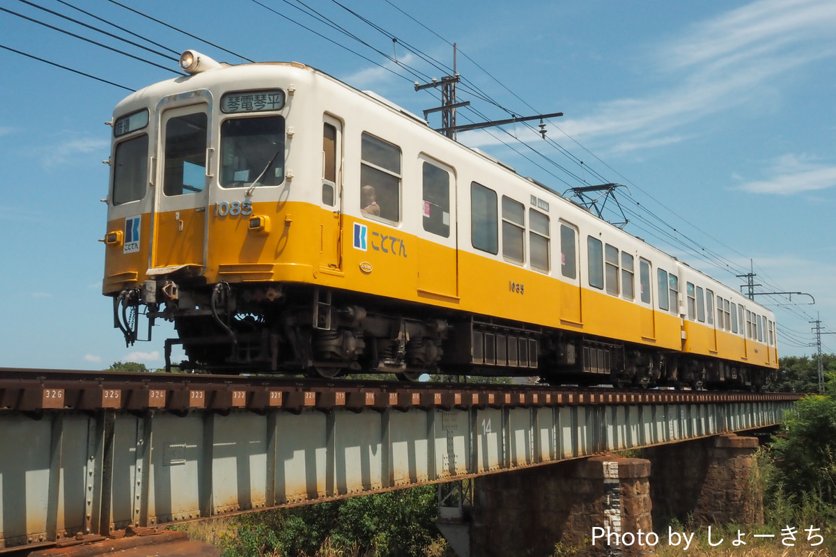 高松琴平電気鉄道 仏生山工場 1080形 1085編成