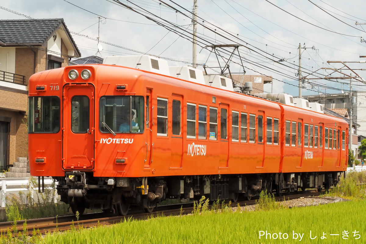 伊予鉄道 古町車両工場 700系 719