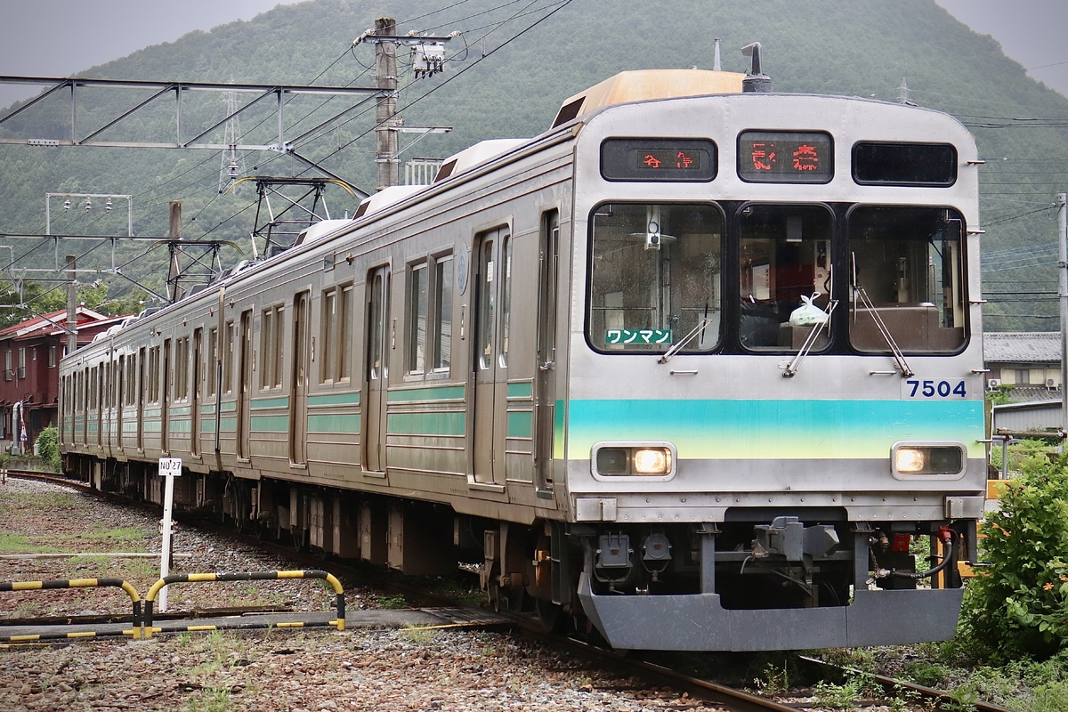 秩父鉄道 広瀬川原車両基地 7500系 7504F